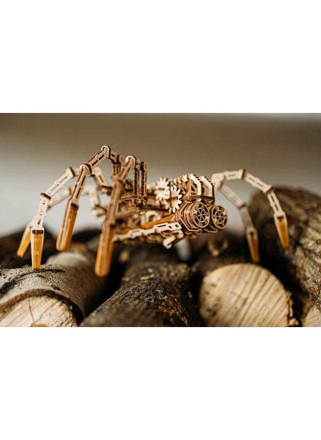 Wood Trick - Wood Trick Mechanical Spider 3D Wooden Puzzle - Runs up to 7 feet - Wooden Model Kit for Adults and Kids to Build - Image 1