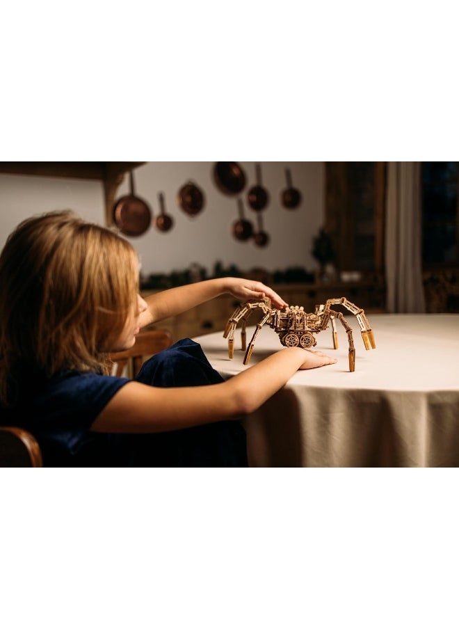 Wood Trick - Wood Trick Mechanical Spider 3D Wooden Puzzle - Runs up to 7 feet - Wooden Model Kit for Adults and Kids to Build - Image 1