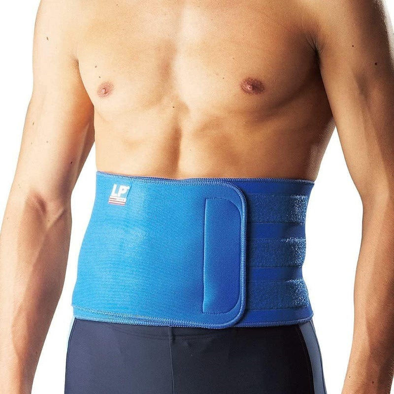 LP Support 711A Two Sides Nylon Waist Trimmer - Tan and Blue - Image 3