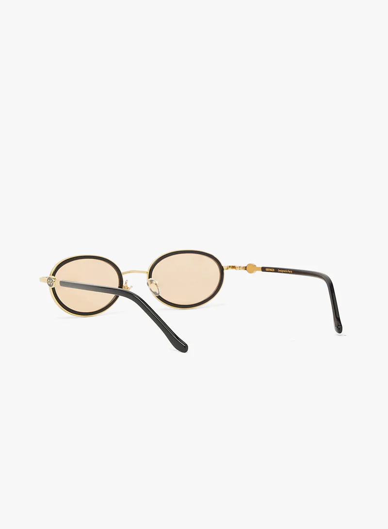KAREN WAZEN Rea Oval Sunglasses