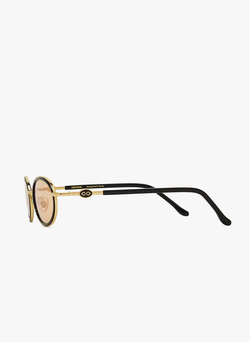 KAREN WAZEN Rea Oval Sunglasses