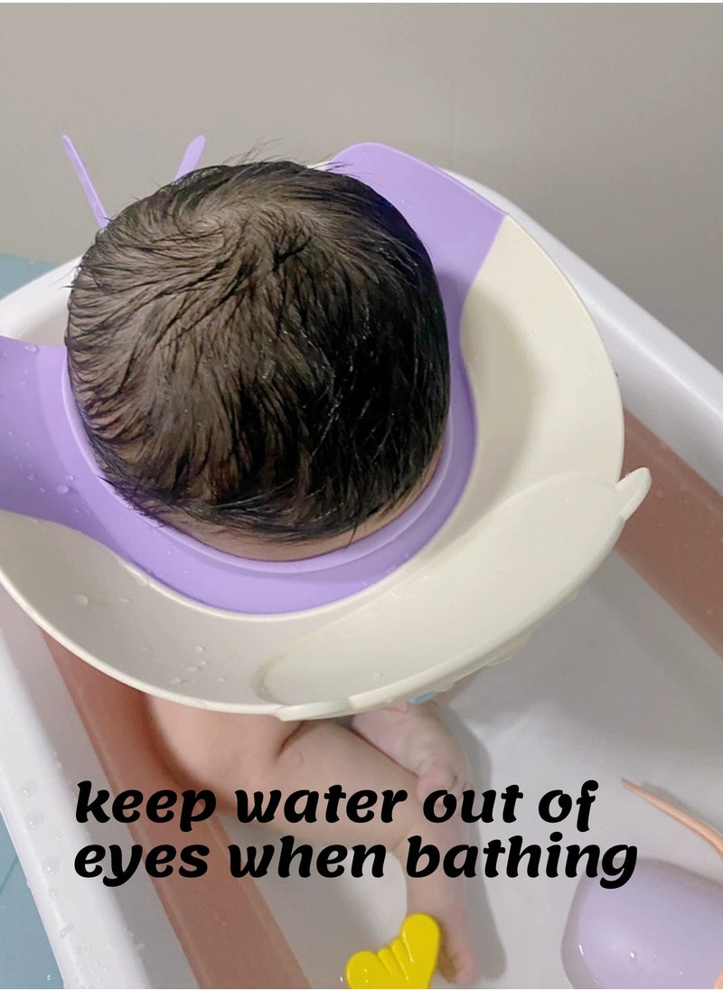 Moms Magic Baby Bath Shower Cap – Cute Bear Shape, Adjustable Fit, Soft TPE Material, Keeps Water Away from Eyes  - Image 4