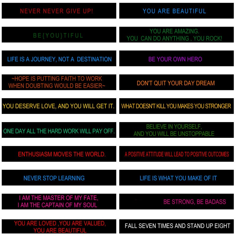 Sumind 60 Pieces Inspirational Rubber Bracelet Motivational Quote Silicone Bracelets 20 Styles Black Stretch Wristbands for Men Women Teens (Dark Colors) - Image 2