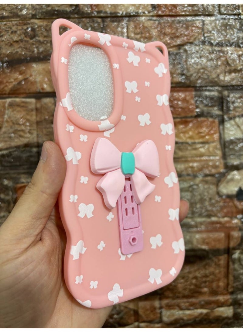 جراب خلفي مع فيونكة متوافق مع هاتف سامسونج A52 / A52S - Image 2