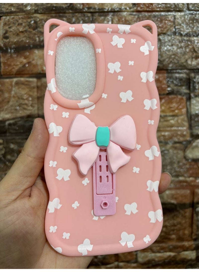 جراب خلفي مع فيونكة متوافق مع هاتف سامسونج A52 / A52S - Image 1