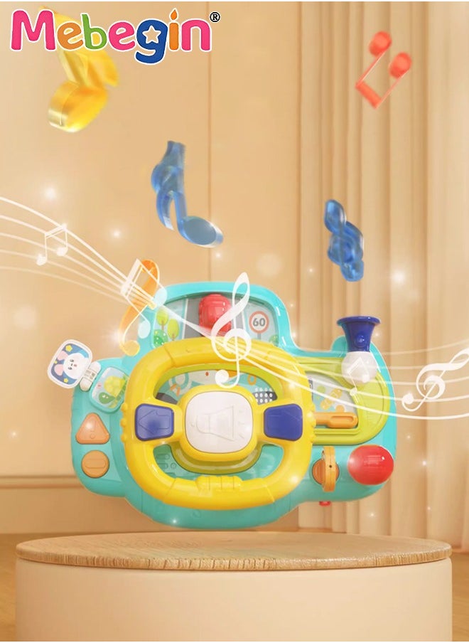 MEBEGIN Steering Wheel Toys with Musical and Light for Toddler Boys Girls, Interactive Learning Baby Car Seat Toys for Infant Preschool Kids  - Image 3