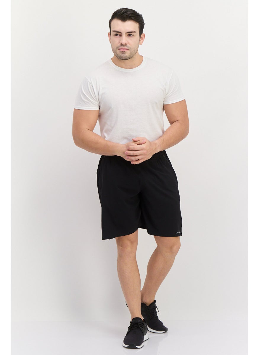 Eddie Bauer - Men Plain Basic Shorts, Black - Image 1