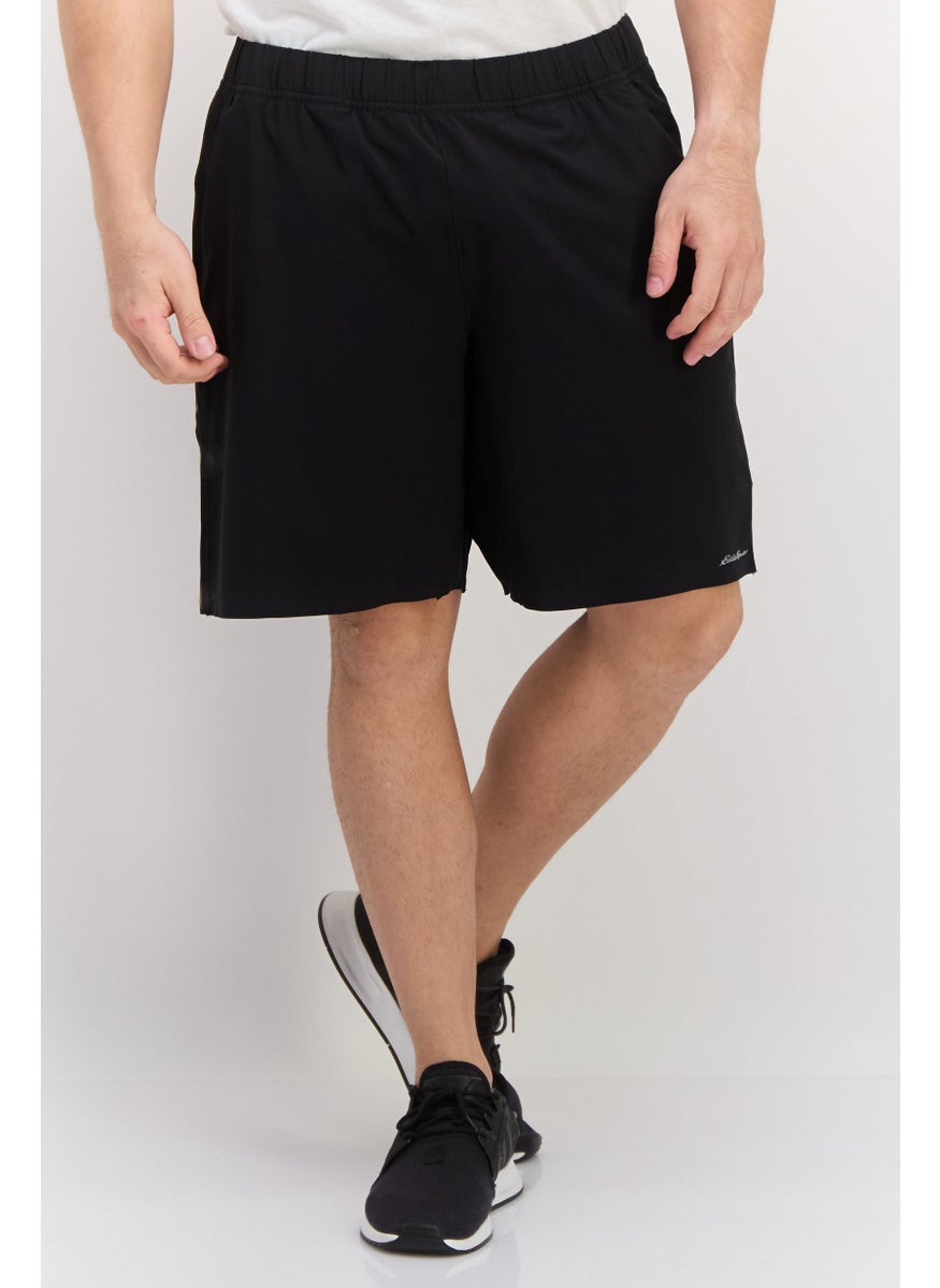 Eddie Bauer - Men Plain Basic Shorts, Black - Image 1