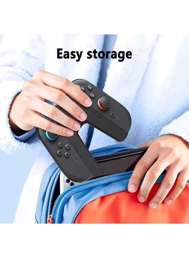مقبض شحن لجهاز Switch 2 مع كابل USB-C سريع LED وحامل وأغطية إبهام سيليكون - Image 4