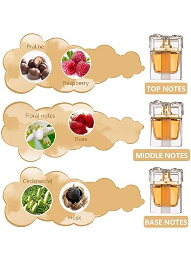 لونكوم عطر ويش جولد للنساء برائحة الزهور والفواكه، روائح عطرية من الكمثرى، باشن فروت، الياسمين، الورد، الفانيليا والأرز، يدوم طويلاً، عرض عطري، 3.4 أونصة، رذاذ عطري - Image 3