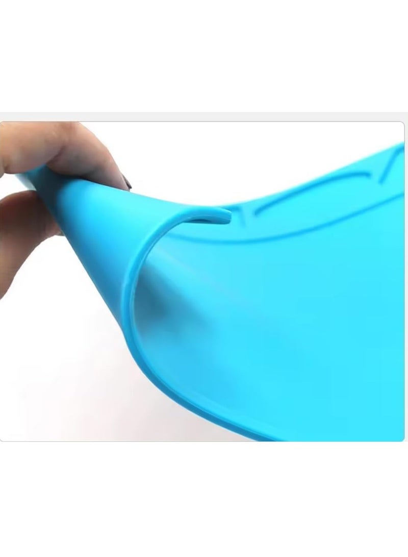 Rubik Soldering Mat 32.5x23cm, Silicone Heat Resistant Work Station Desk Pad for BGA Soldering Iron Workbench Cell Phone Laptop Repair (Blue, TE-502) - Image 4