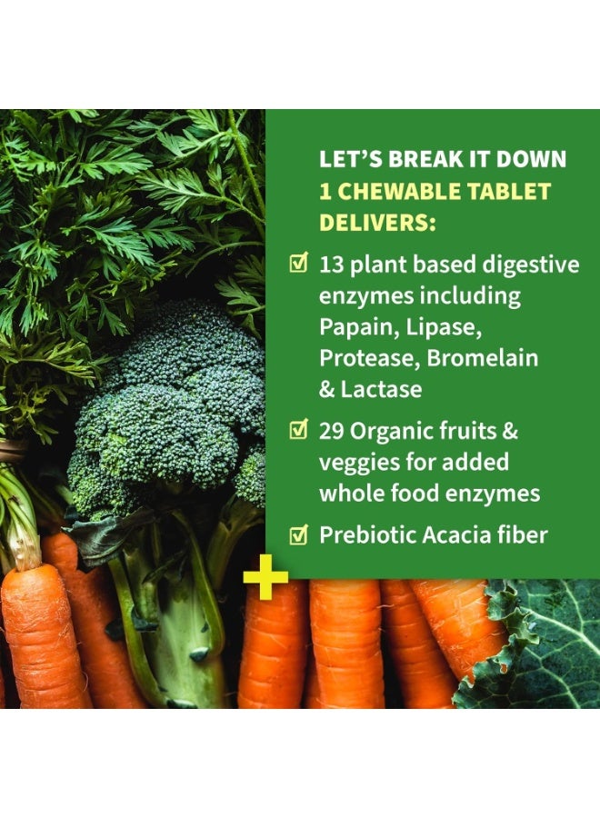 جاردن أوف لايف إنزيمات هضمية عضوية من دكتور فورميوليتيد، مع الباباين والبروميلين والليباز - بنكهة الفواكه الاستوائية، 90 قرصًا قابلًا للمضغ - Image 4