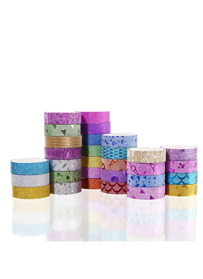 Agutape - 30 Rolls Washi Masking Tape Set Decorative Craft Tape Collection For Diy And Gift Wrapping With Colourful Designs And Patterns - Image 1