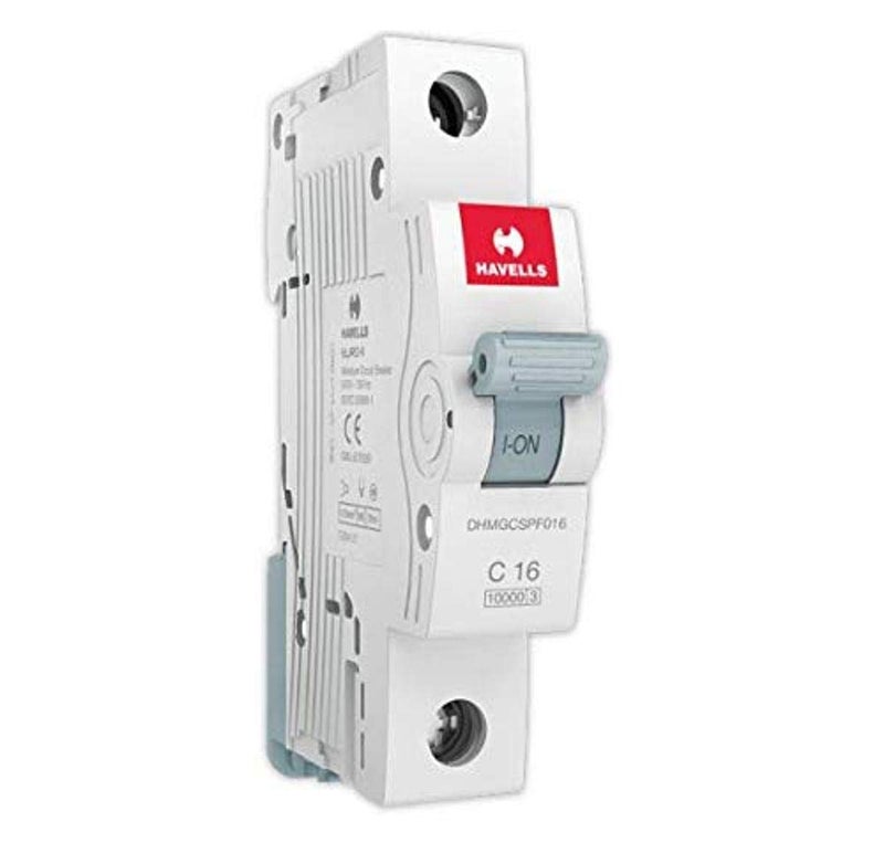 Havells DHMGCSPF016 PVC Plastic 16A MCB SP C Curve (White) - Image 5
