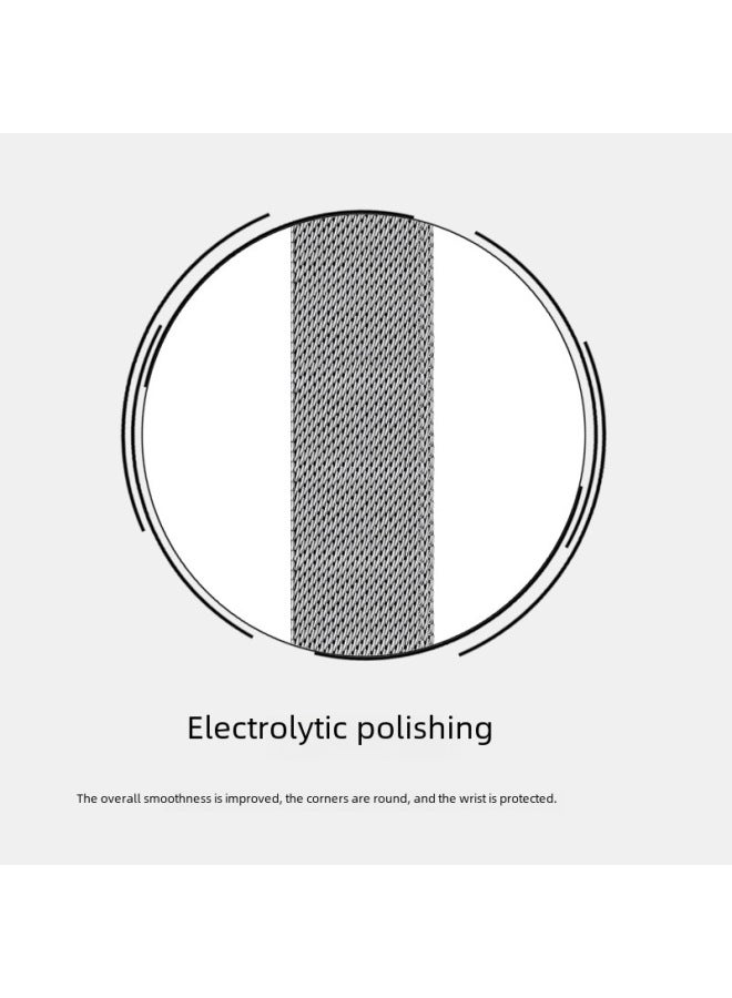 Quick Release Adjustable Milanese Stainless Steel Mesh Watch Band 0.6mm Thickness 12-24mm Width Large Quantity In Stock-Color:Silver 0.6 Wire Thickness: 1.8mm-Specifications:22mm