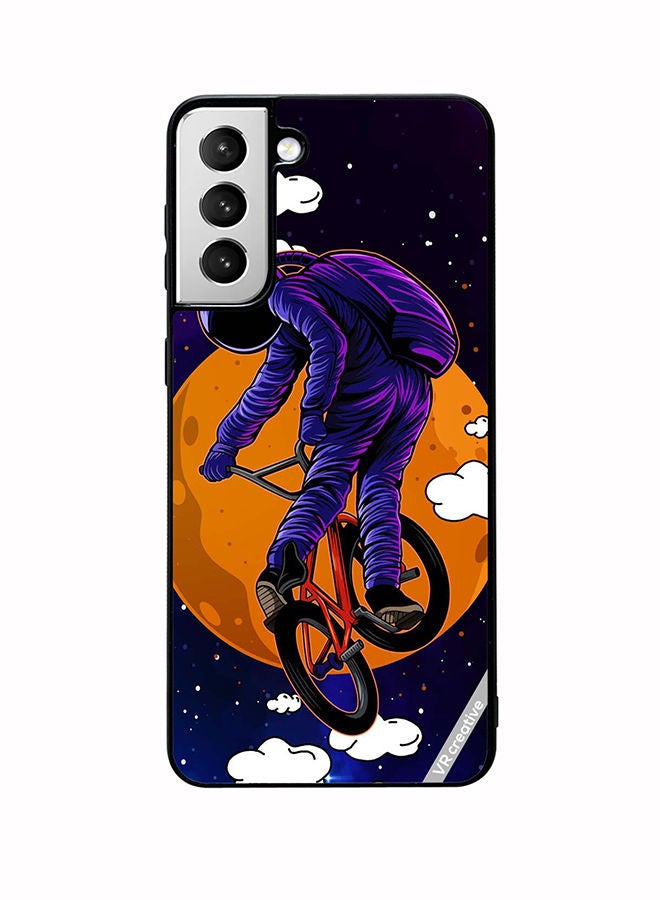 VR CREATIVE Protective Case Cover For Samsung Galaxy S22 Plus 5G Wheelie Astro Design Multicolour - Image 1