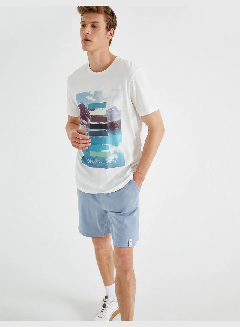 KOTON Printed T-Shirt Cotton