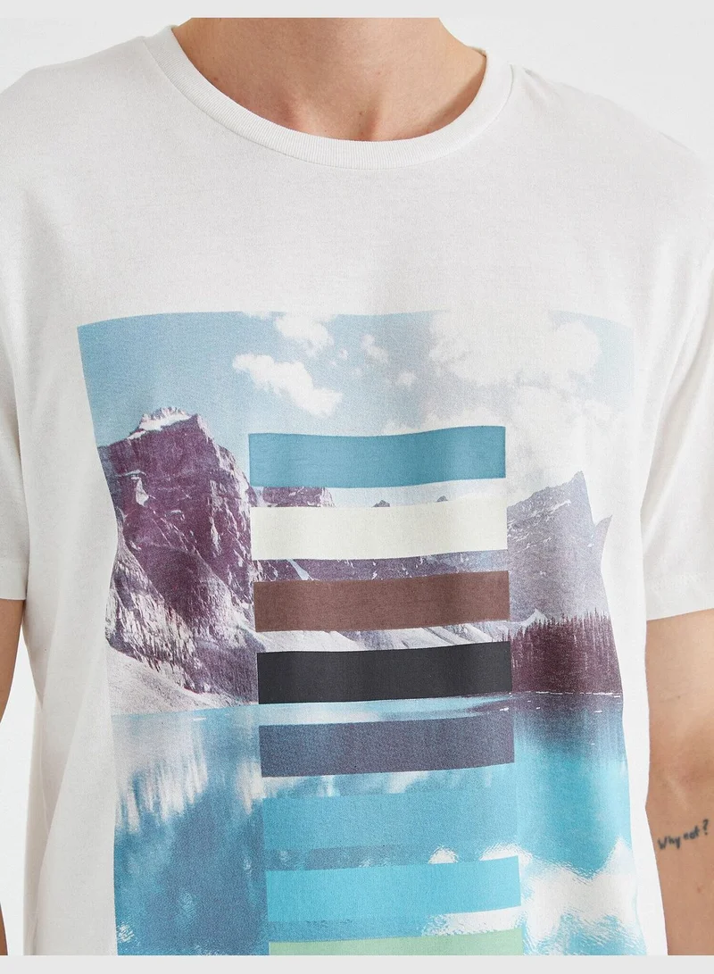 KOTON Printed T-Shirt Cotton