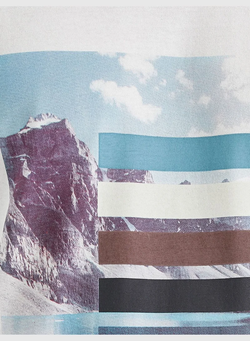 KOTON Printed T-Shirt Cotton