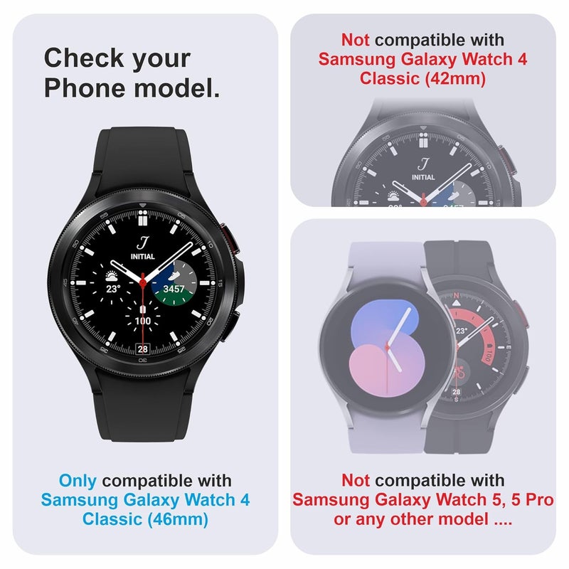 Skyddshield Military-Grade Gorilla Tempered Glass For Samsung Galaxy Watch 4 Classic (46 mm) with Easy Self Installation Kit | Pack of 2 | Transparent - Image 2