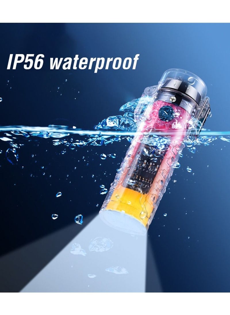 Generic Type C Charging Lighter Waterproof LED Torch Windproof Dual Arc Plasma Lighter Power Display Electric Lighter For Men Gifts  - Image 5
