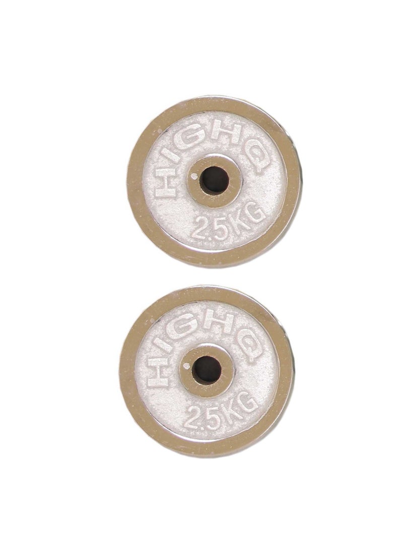 H PRO Pro 2.5Kg Chrome Plates |Durable And Stylish Weight Plates  - Image 1