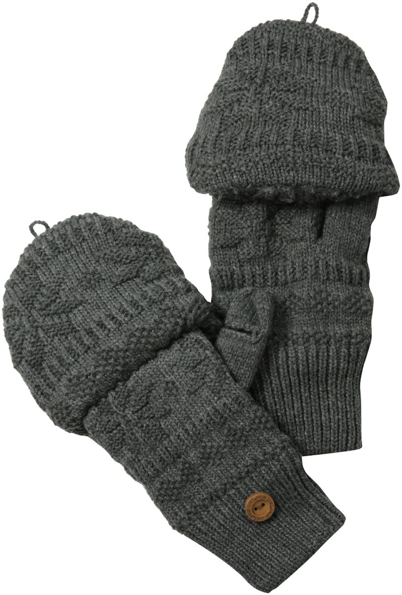 Muk Luks Men's Flip Mitten Fairley, Grey Fairlisle, One Size - Image 2