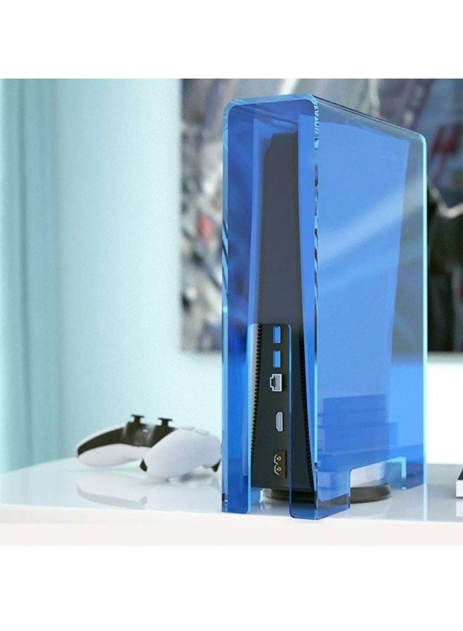 General PS5 game console dust cover PS4 acrylic suitable for Sony double handle horizontal protective case, transparent accessories  - Image 1