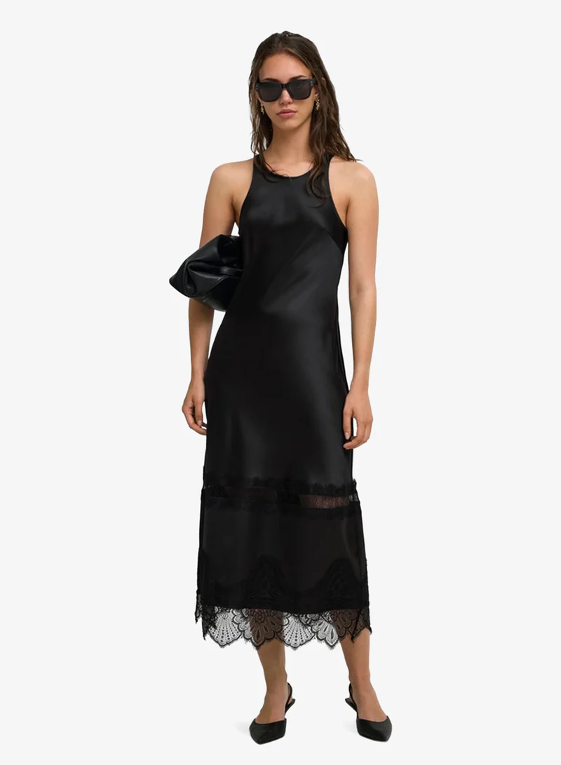 اونلي Onlindona Lace Detailed Satin Dress