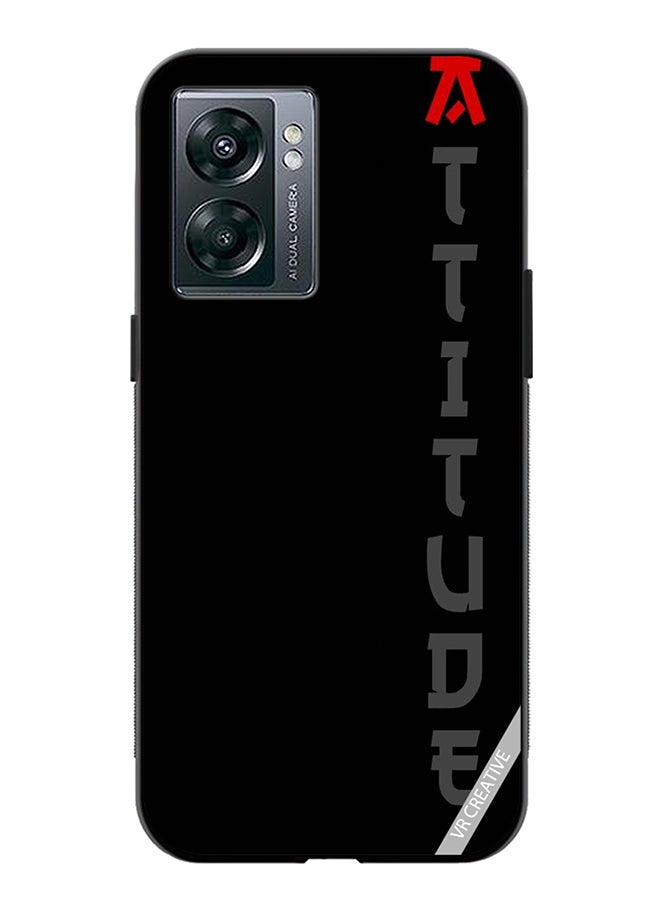 VR CREATIVE Protective Case Cover For Oppo A57 5G Black With Text Design Multicolour  - Image 1