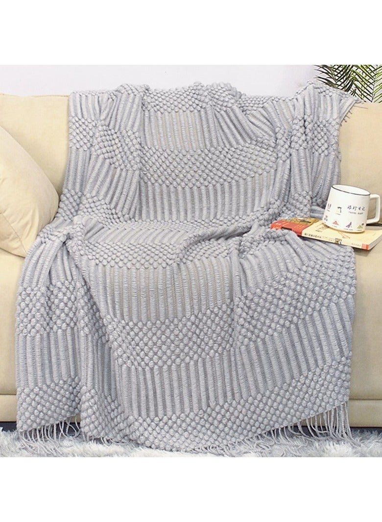 Loquat Faux Fur Throw Blanket 130CMX230CM,extured Bubble Plush Blanket Soft Warm Fuzzy Cozy Thick Bed Blanket for Couch Chair Sofa Gift Home Décor - Image 1