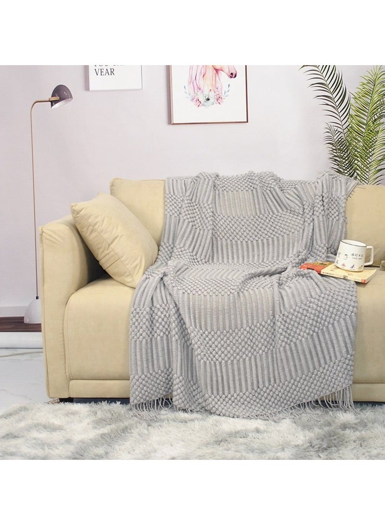 Loquat Faux Fur Throw Blanket 130CMX230CM,extured Bubble Plush Blanket Soft Warm Fuzzy Cozy Thick Bed Blanket for Couch Chair Sofa Gift Home Décor - Image 2