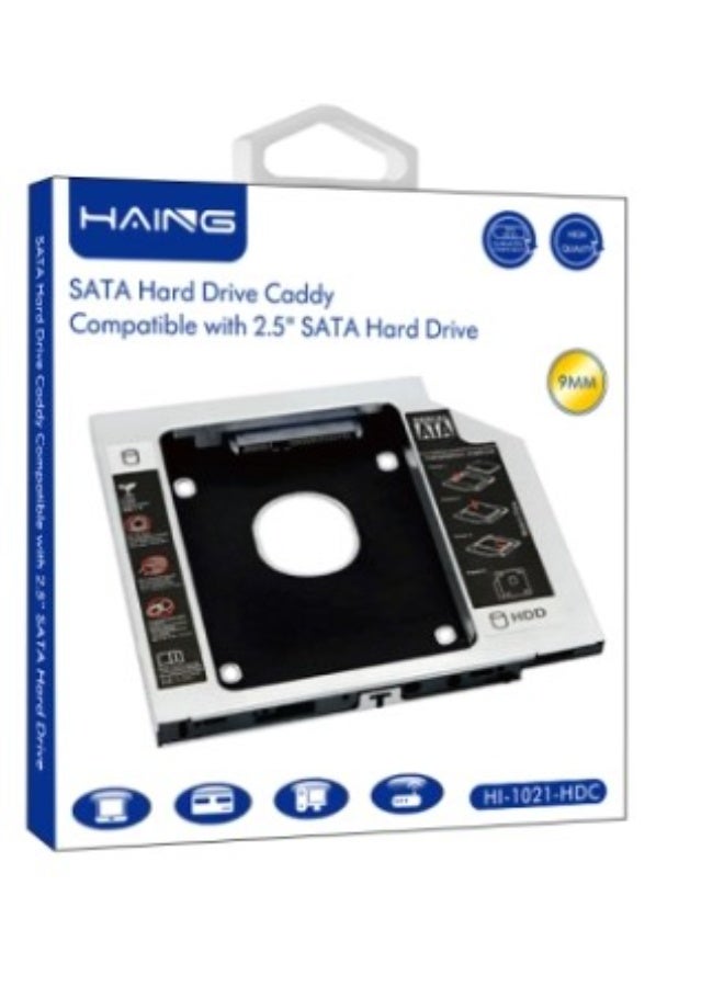 Haing SATA Hard Drive Caddy Compatible with 2.5" SATA Hard Drive 9MM - Image 1