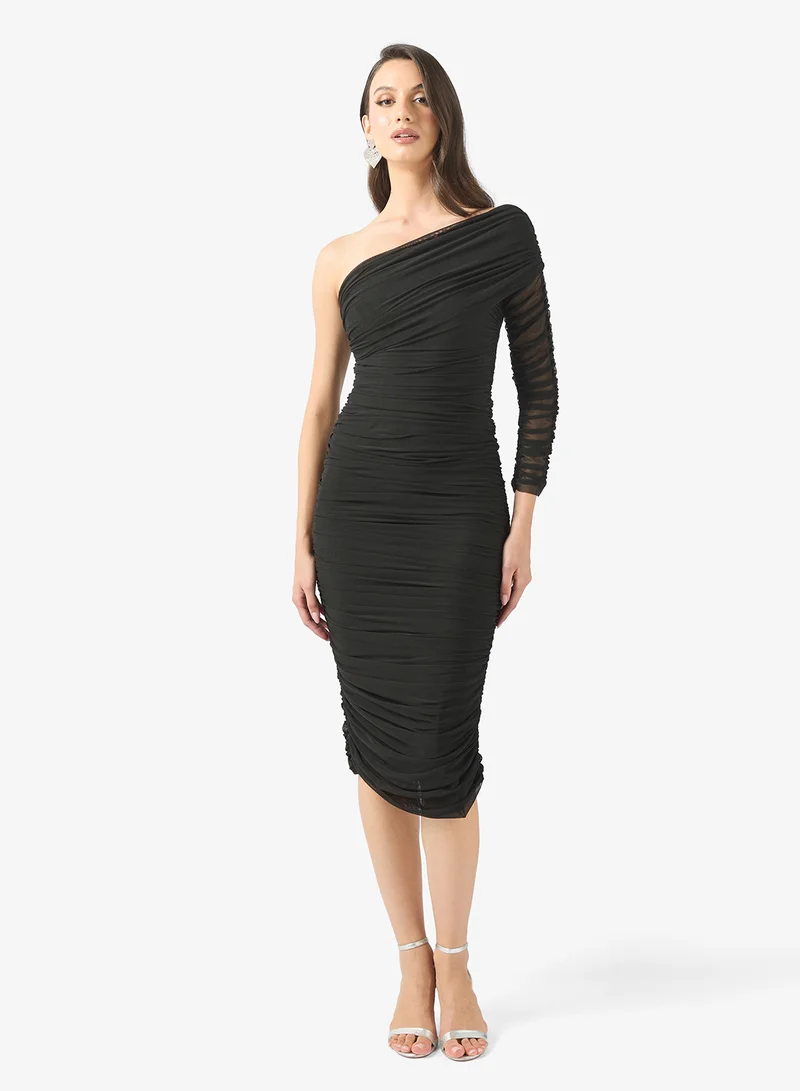 Ella Limited Edition  Ruched One-Shoulder Dress for Women | Best Price UAE
