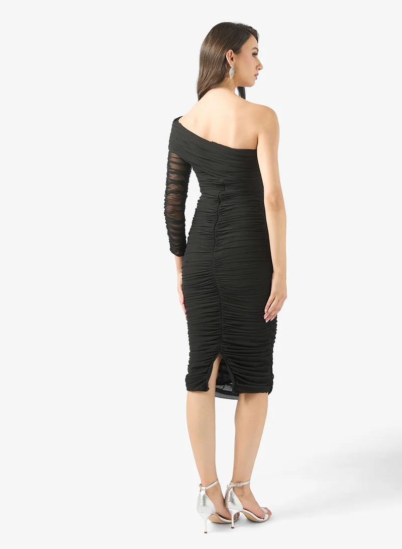 Ella Limited Edition  Ruched One-Shoulder Dress for Women | Best Price UAE