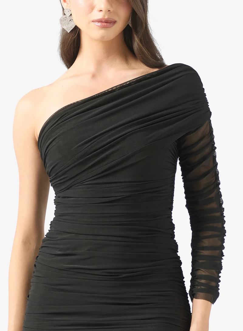 Ella Limited Edition  Ruched One-Shoulder Dress for Women | Best Price UAE