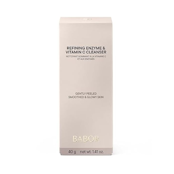 BABOR Enzyme & Vitamin C Powder Cleanser – Water-Activated Face Wash for Brightening & Exfoliation | Gentle Daily Polish for the Look of Refined Pores & Radiant-Looking Skin | Travel-Friendly - Image 2