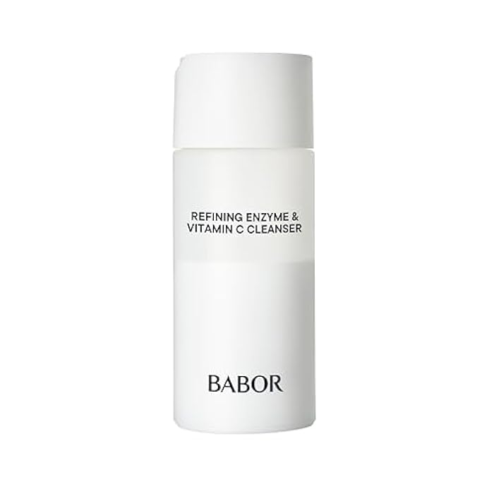 BABOR Enzyme & Vitamin C Powder Cleanser – Water-Activated Face Wash for Brightening & Exfoliation | Gentle Daily Polish for the Look of Refined Pores & Radiant-Looking Skin | Travel-Friendly - Image 1