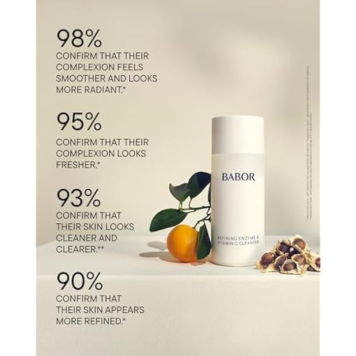 BABOR Enzyme & Vitamin C Powder Cleanser – Water-Activated Face Wash for Brightening & Exfoliation | Gentle Daily Polish for the Look of Refined Pores & Radiant-Looking Skin | Travel-Friendly - Image 5