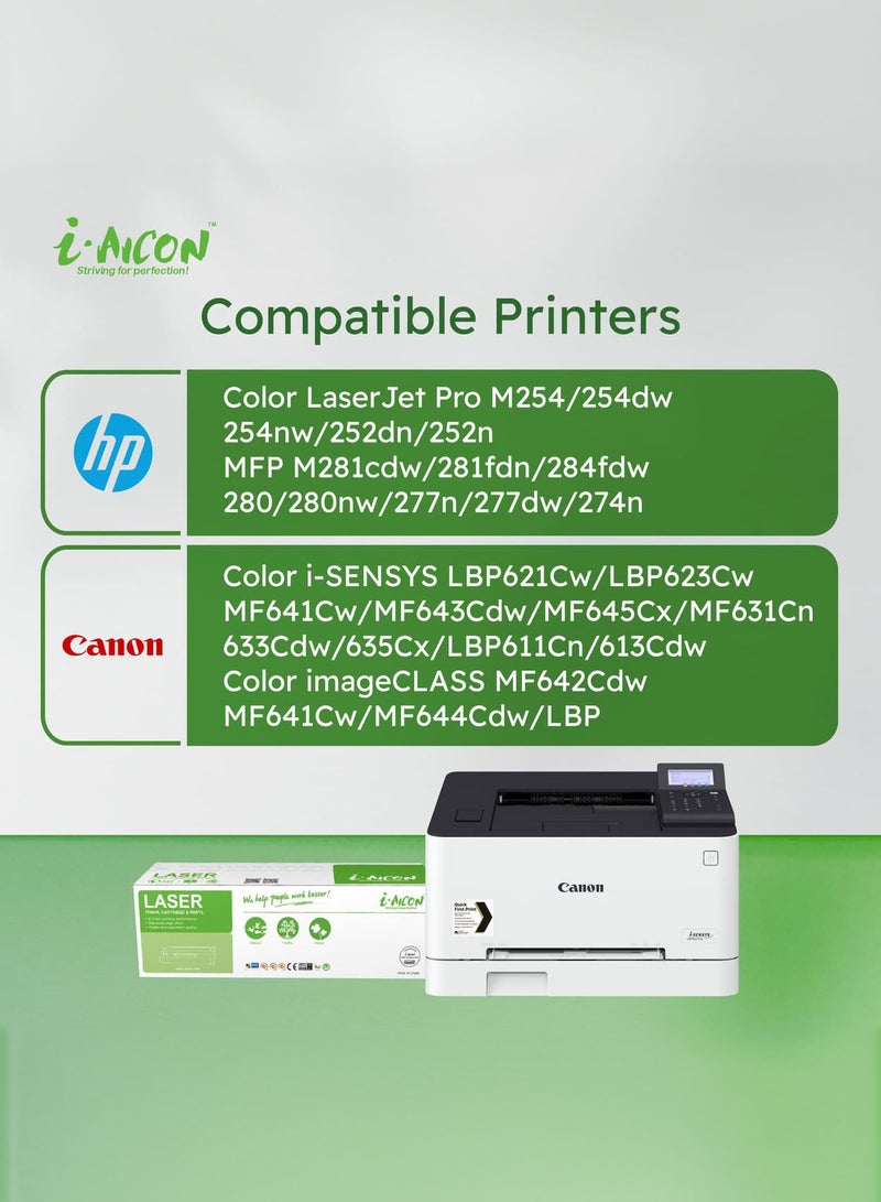 i-Aicon Compatible Laser Toner Magenta (HP CF543A | 203A / CF403A | 201A / Canon 054/045) - Image 3