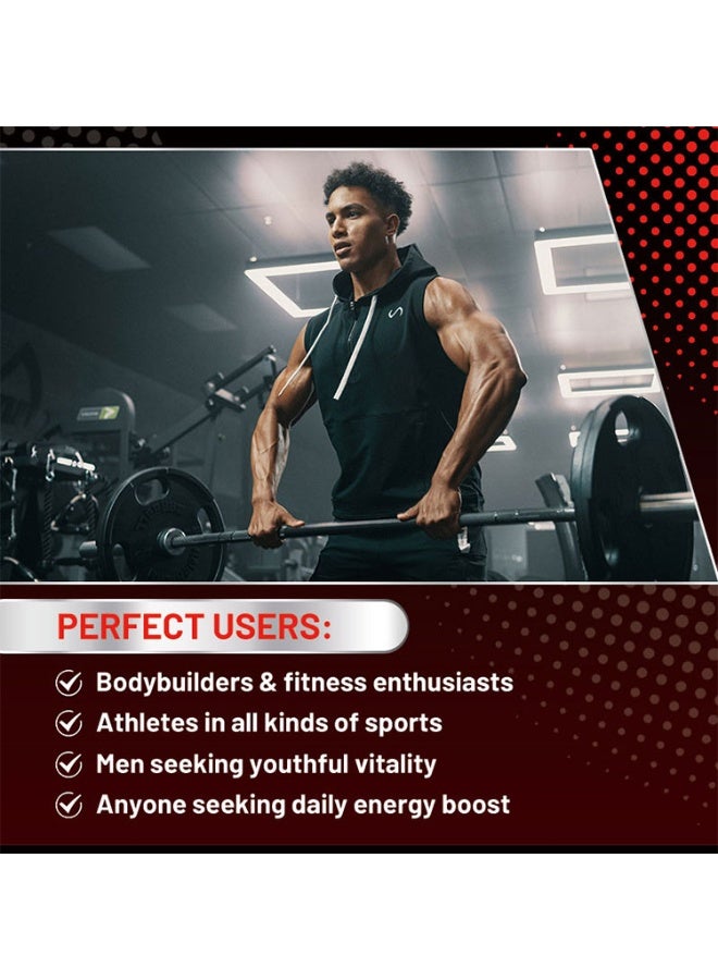 Wins Town Men Power Male Energy And Vitality ,Natural Energy & Stamina Booster,With Maca Tongkat Ali Tribulus Terrestris - 60 Vegan Gummies  - Image 2