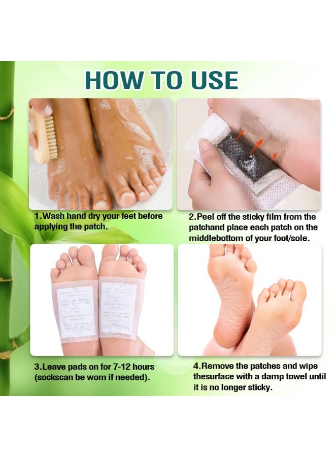 10-Piece Cleansing Detox Foot Patches, Deep Cleansing Foot Patches, Foot Detox Pads for Stress Relief, Sleep Improvement, Metabolism Boost, Muscle Pain Relief, Blood Circulation Enhancement, Easy to Use, Suitable for Men, Women, Elderly, and Kids - Image 4