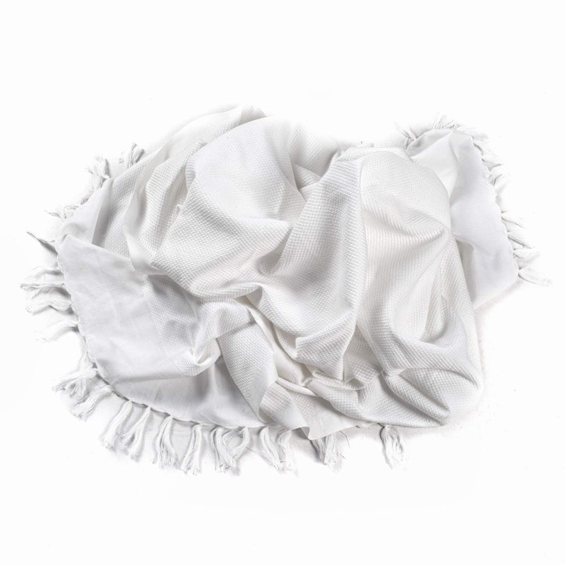Strotam Cotton Bath Towel Large (Pack of 1, White) - Image 2