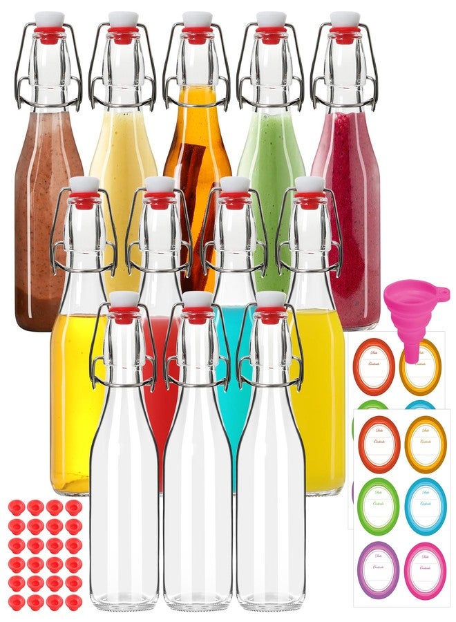 STARSIDE 12 Pack 8.5 oz Swing Top Glass Bottles, Flip Top Beer Brewing Bottles with Stopper for Home Brewing, Vanilla Extract, Kombucha, Wine - Image 1