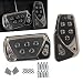 Merdege Pack of 2 Car Pedal Covers AntiSlip Vehicle Foot Treadle 255In x 511In Automatic Pedal Pad Universal Accessories for Most Cars Black - Image 2