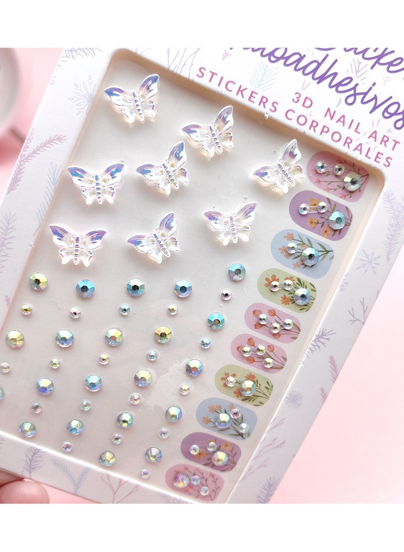 Anti-Allergy Glitter Gemstone Set for Face, Nails and Hair, Essential for Holiday Makeup and Body Painting, 1 Piece (Random Color) - Image 2