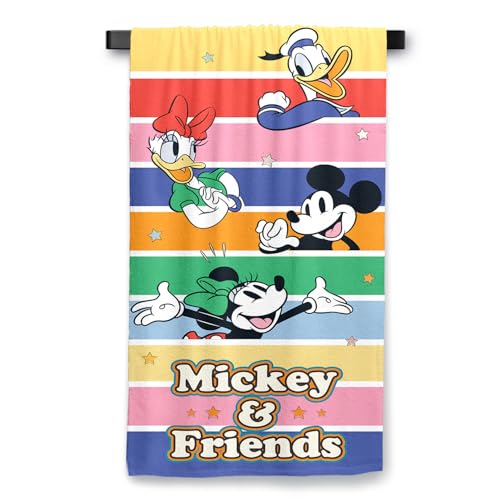 Sassoon Mickey Mouse Bath Towel, Cotton, Gentle, Super Absorbant, Easy Care, Long Lasting, Cartoon Theme, Small Bath Towel for Kids 55X110 cm - Image 2