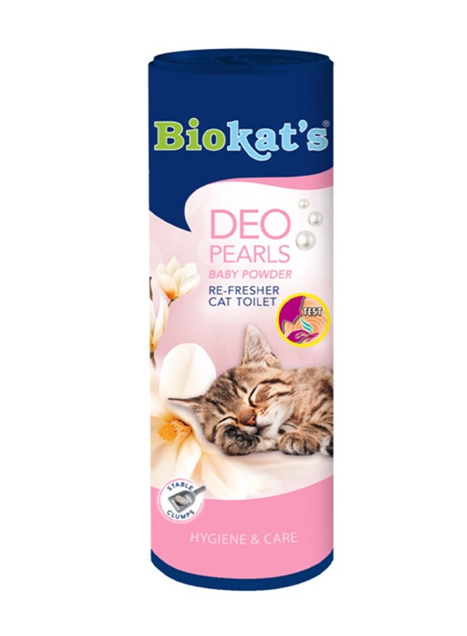 Biokat's Deo Pearls Baby Powder Refresher Cat Toilet 700 g - Image 1