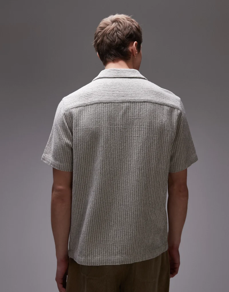 TOPMAN Short Sleeve Button Down Shirt
