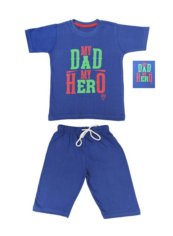 Kiddos Boys Roundneck T-shirt Shorts 3/4 Set Combo Pack Of 5 (2-3 YEARS) - Image 4